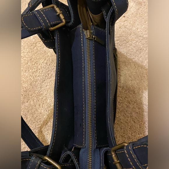 EVE Cork Tote Portuguese Natural Cork Bag Handbag Purse Eco Vegan New W/Tag - Picture 5 of 7